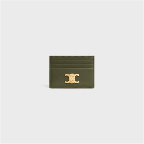 celine small wallet triomphe|celine triomphe card holder.